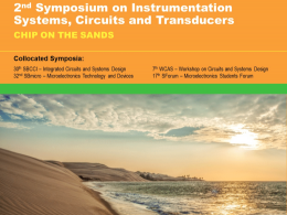 INSCIT 2017 - 2nd Symposium on Instrumentation Systems, Circuits and Transducers